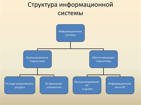Организация информационной системы