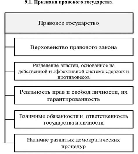 Основные институты правового государства
