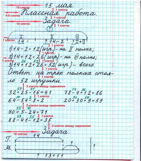 Основные примеры задач по математике во 2 классе