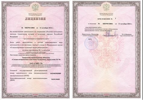 Основные условия получения лицензии