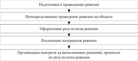 Основные этапы проведения промежуточной ревизии