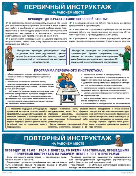 Первичный инструктаж на рабочем месте РЖД