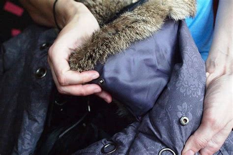 Подготовка к укорачиванию пуховика