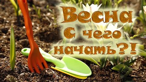 Подготовка огорода к работе весной