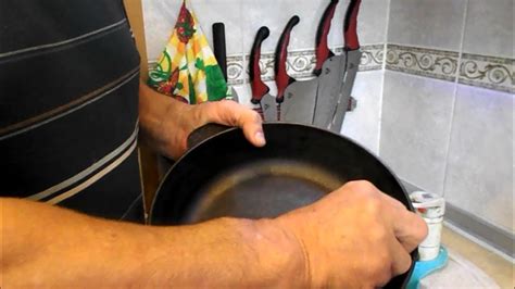 Подготовка чугунной посуды к очистке