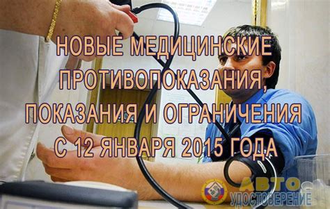 Показания и ограничения