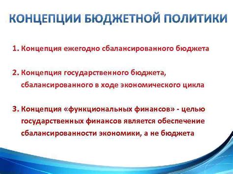 Положительные эффекты сбалансированного бюджета