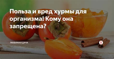 Польза хурмы для организма