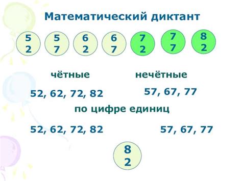 Понятие четных чисел