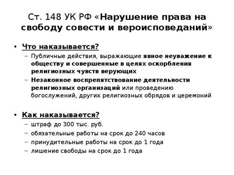 Попытки изменить статью 148 УК РФ