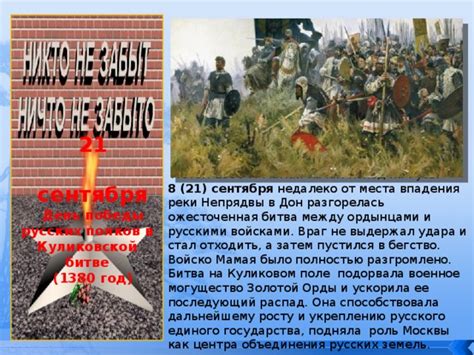Последствия победы на Куликовом поле для Русского государства