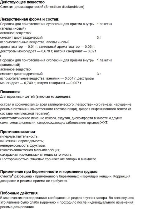 Почему необходимо учитывать время приема смекты