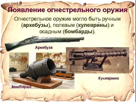 Появление оружия