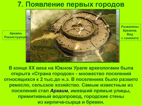 Появление первых городов в древности
