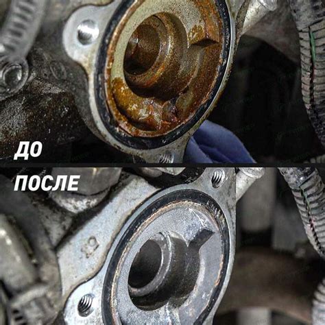 Появление ржавчины на деталях системы охлаждения