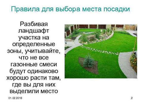 Правила выбора участка