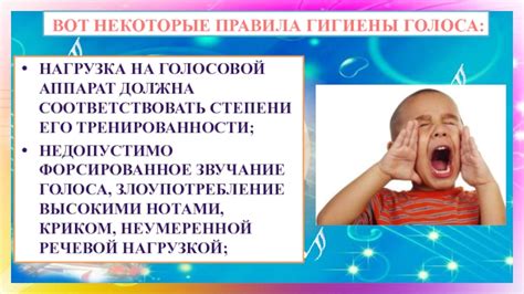 Правила голосовой гигиены