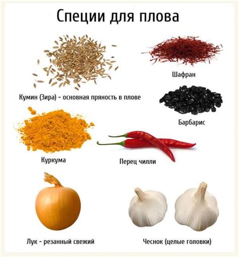 Правила добавления специй в плов