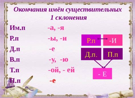 Правила написания существительных с окончанием "и"