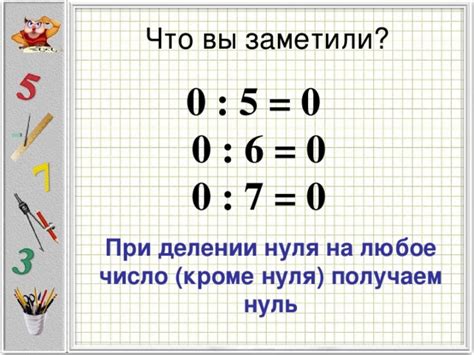 Практическое применение деления на 0