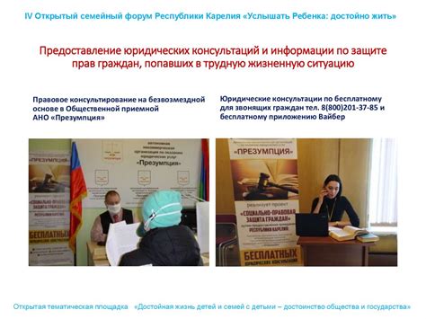 Предоставление информации и консультаций