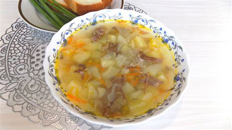 Приготовление супа со свежей капустой