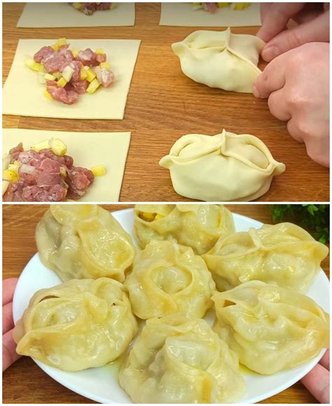 Приготовление теста для мантов в микроволновке