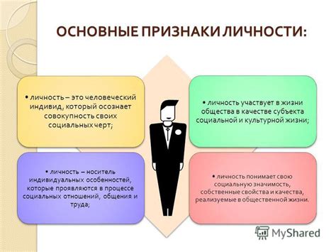 Признаки осознанной личности