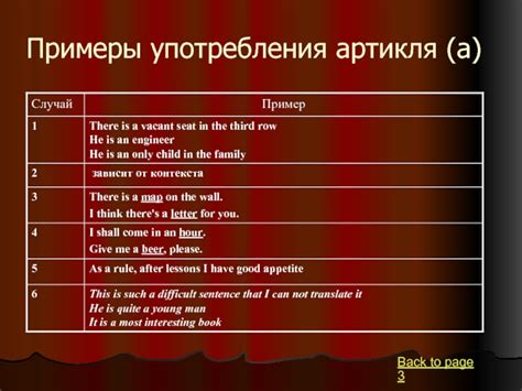Примеры использования артикля "a"