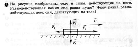 Примеры ситуаций, когда равнодействующая равна нулю
