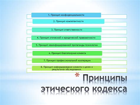 Принципы Кодекса