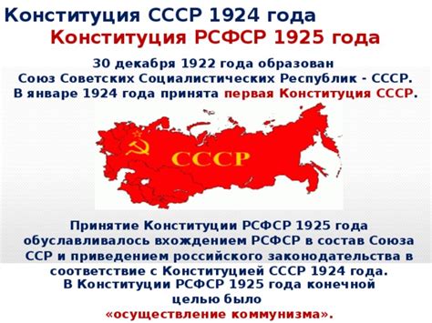 Принятие Конституции РСФСР 1925