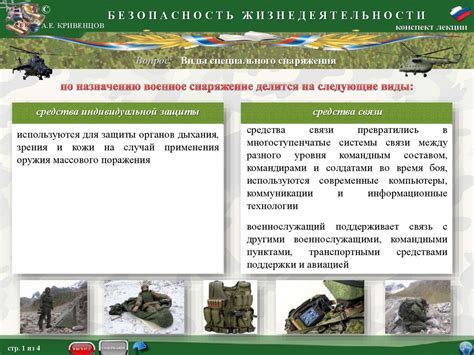 Проблемы вооружения и снаряжения