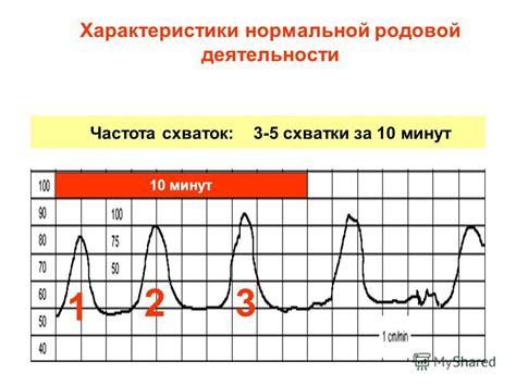 Продолжительность и частота схваток