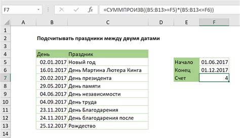 Простой способ подсчета количества дней