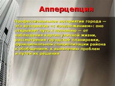 Профессиональное восприятие