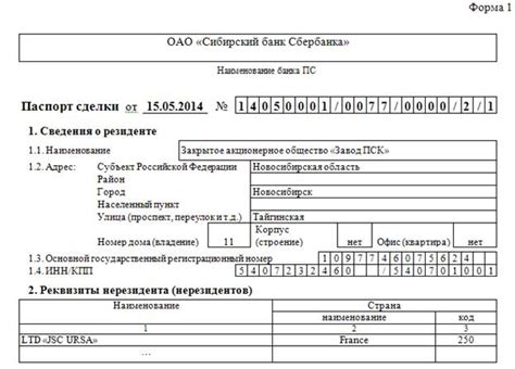 Процедура оформления паспорта сделки