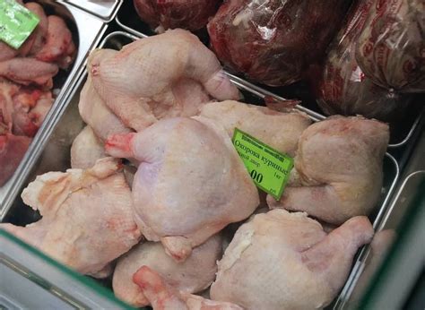 Размораживание замороженного куриного мяса