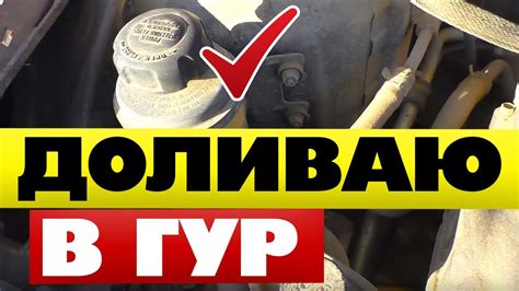 Рекомендации по замене жидкости гидроусилителя руля