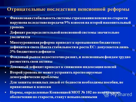 Реформы пенсионной системы и их последствия