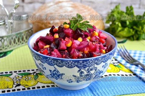 Рецепты винегрета с кукурузой