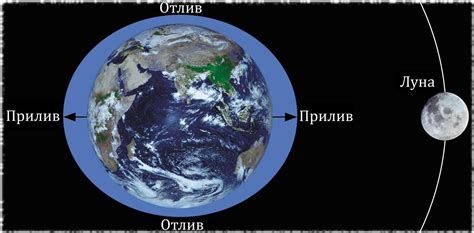 Роль Луны в формировании земных приливов