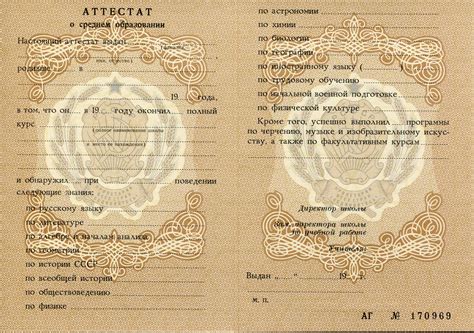 Роль аттестата: