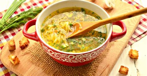 Роль лапши в курином бульоне 