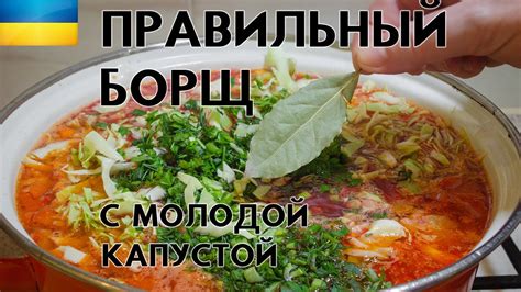 Секреты вкусного борща с капустой