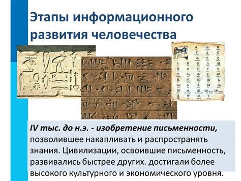 Следствия появления письменности