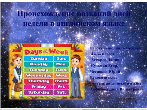 Смена названий дней недели в разные периоды истории