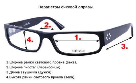 Соблюдение пропорций оправы и стекла