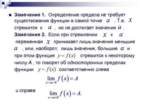 Способы доказательства существования предела функции в точке