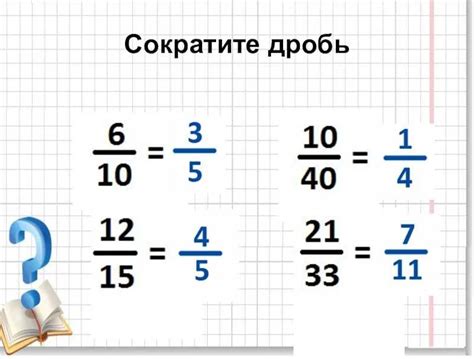 Третий способ сокращения дроби: Использование наименьшего общего делителя